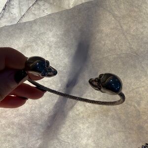 Alexander McQueen Metallic Skull Cuff